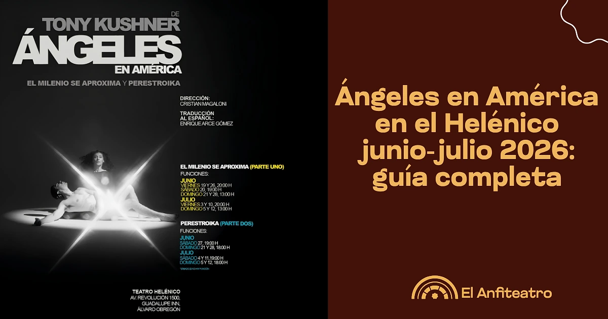 Ángeles en América en el Helénico junio-julio 2026: guía completa