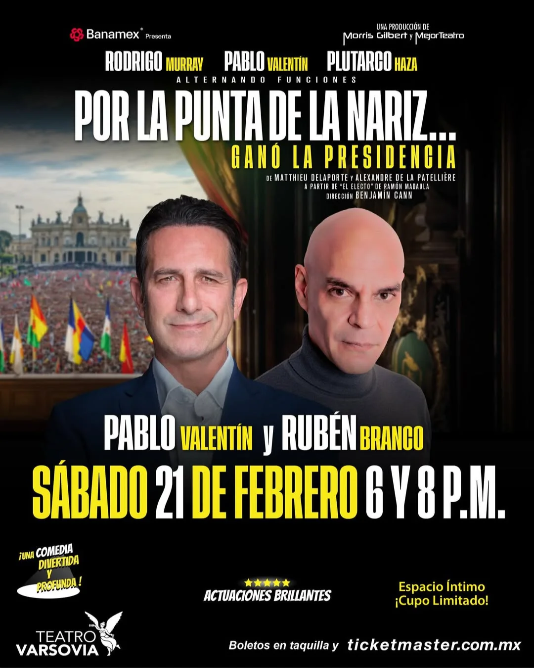 Por la punta de la nariz... ganó la presidencia