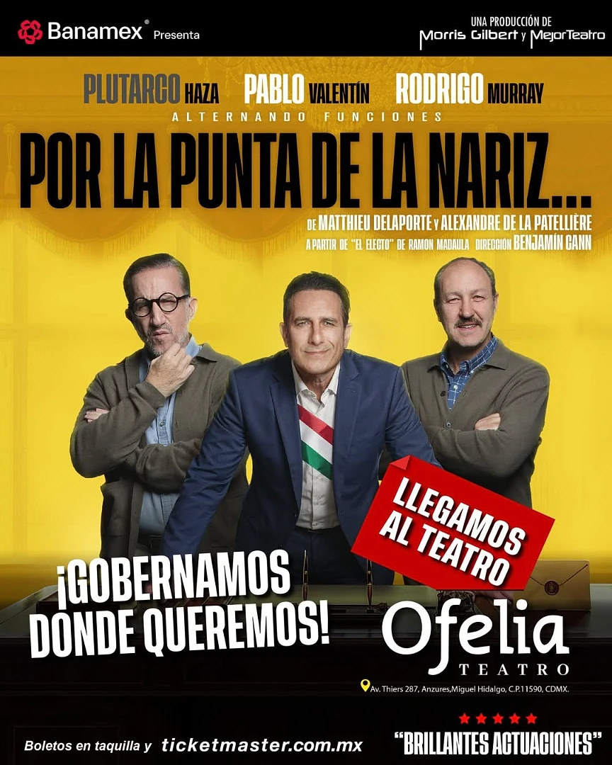 Por la punta de la nariz... ganó la presidencia