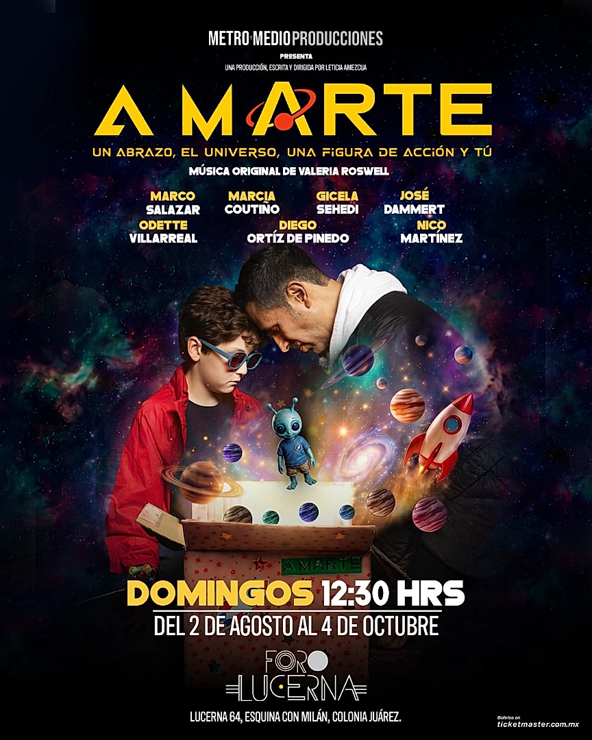 A Marte. Un abrazo, El universo, Una Figura de Acción y Tú.