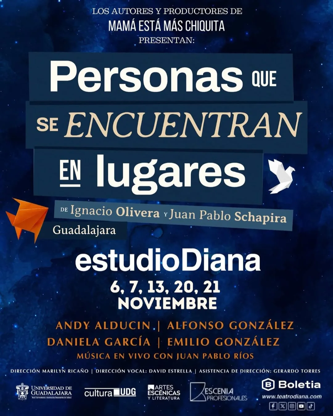 Personas que se encuentran en lugares