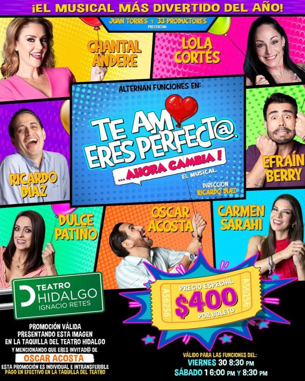 Te amo, eres perfecto, ahora cambia